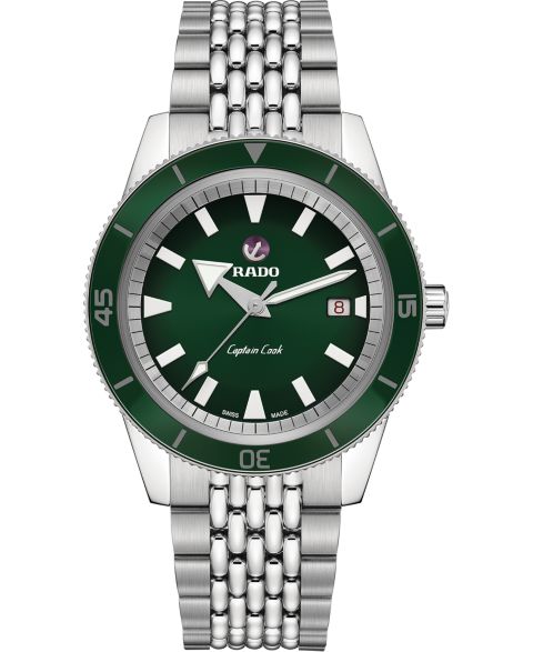 Мужские часы Rado Swiss Automatic HyperChrome Captain Cook Stainless Steel Bracelet Diver Watch 42mm