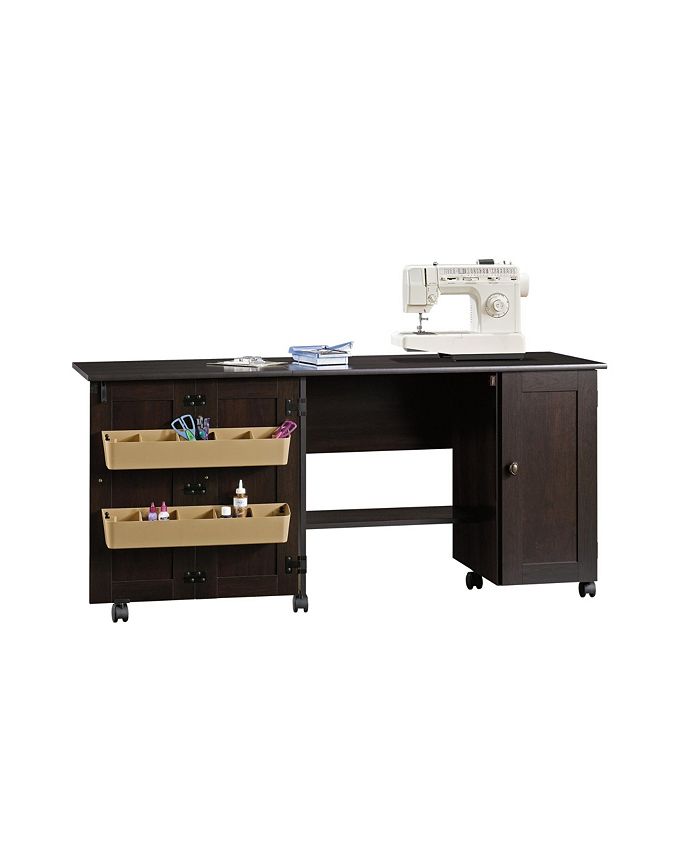 Sauder Miscellaneous Storage Easy Rolling Sewing and Craft Table Cart