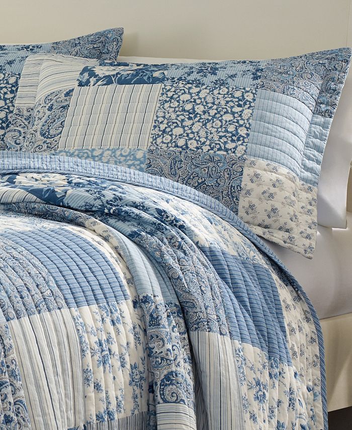 Laura Ashley Paisley Patchwork Full/Queen Quilt Set & Reviews Quilts