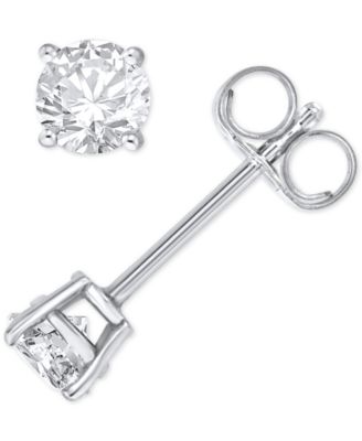 macy's diamond stud earrings on sale
