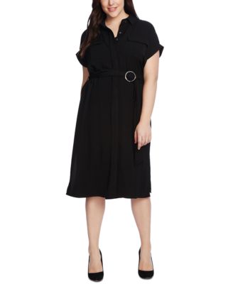 plus size utility shirt dress