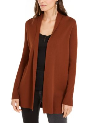 INC International Concepts - Slick Yarn Open-Front Completer Cardigan