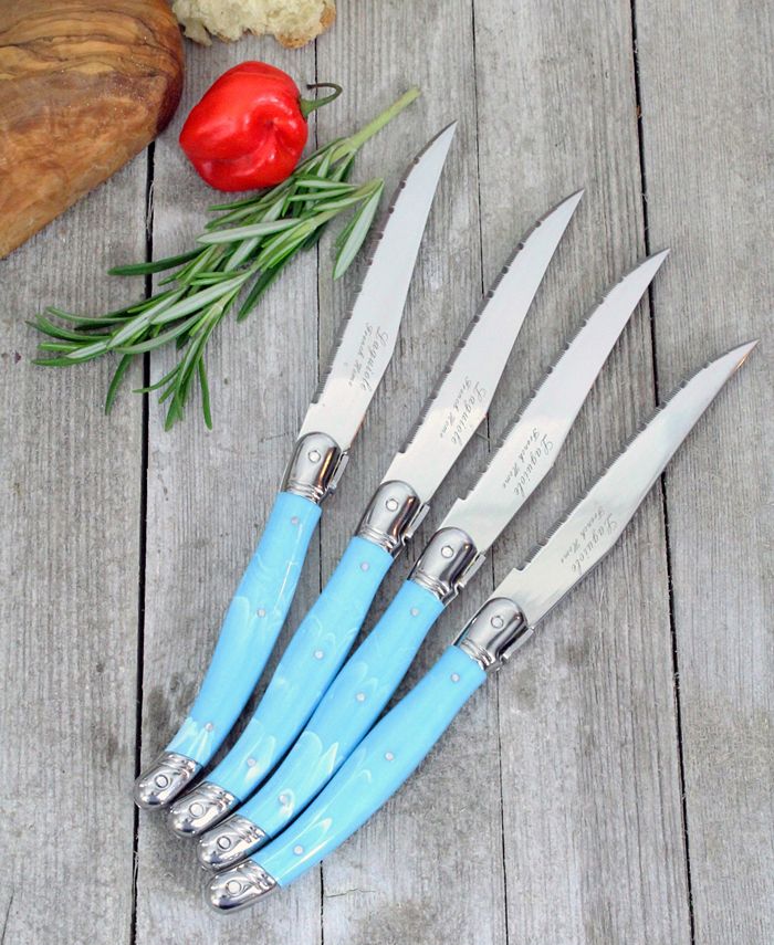 French Home 4 Turquoise Steak Knives Macy's