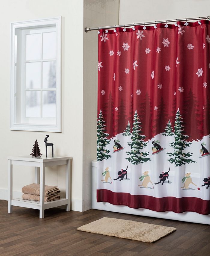 SKL Home Scenic Tree Shower Curtain with Hook Set Macy's