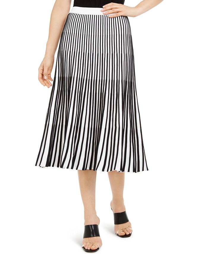 Escada Striped Knit Midi Skirt - Macy's