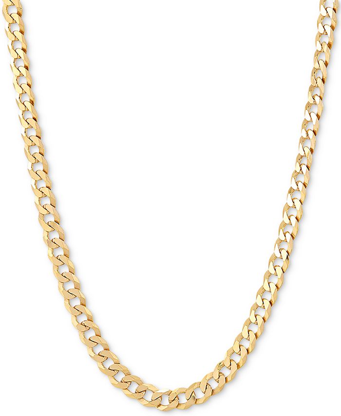 Giani Bernini Flat Curb Link 22" Chain Necklace in 18k Gold-Plated Sterling Silver or Sterling Silver