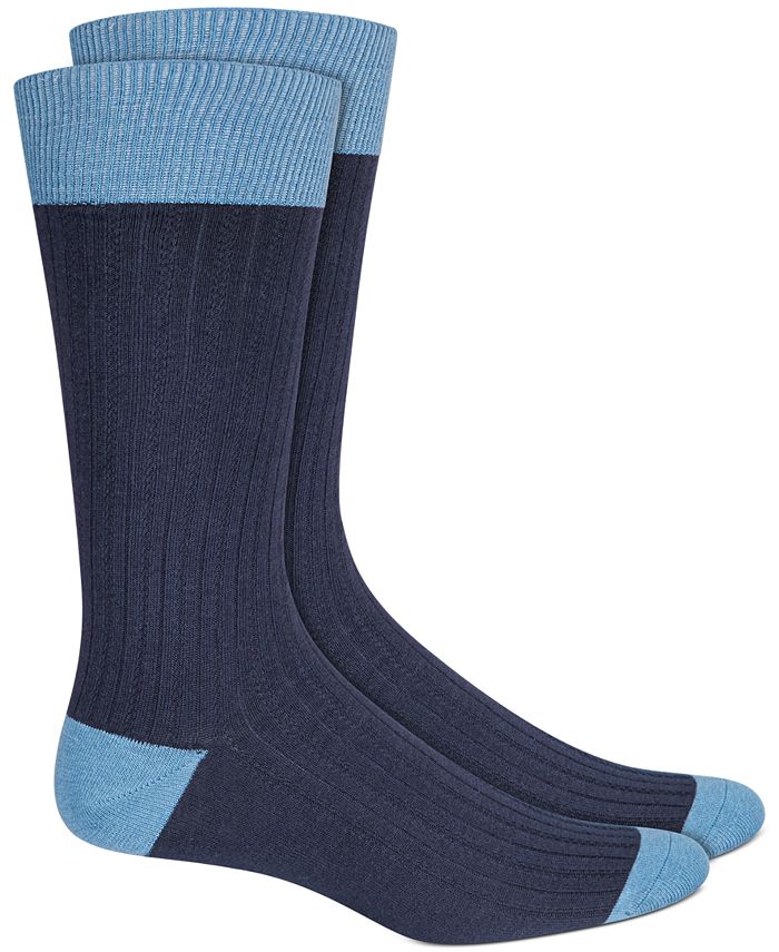 Alfani Men's Textured Colorblocked Socks, Created for Macy's Macy's