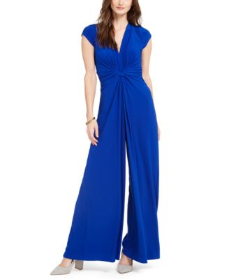 Vince Camuto - Twist-Front Plunge Jumpsuit