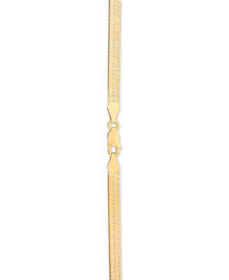 Herringbone Link 20" Chain Necklace (4.5mm) in 18k Gold-Plated Sterling Silver