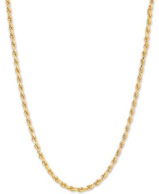 Giani Bernini - Rope 20" Chain Necklace in 18k Gold-Plated Sterling Silver