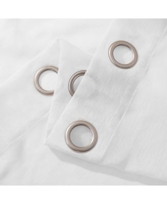 Malibu Linen Look Sheer Grommet Window Panel