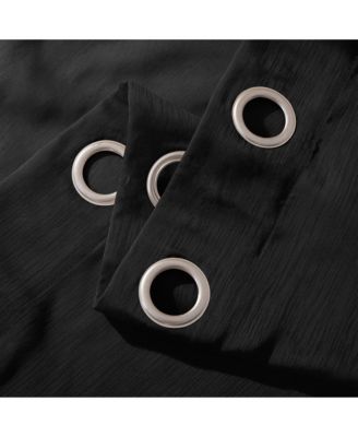 Malibu Linen Look Sheer Grommet Window Panel, 110" x 84"