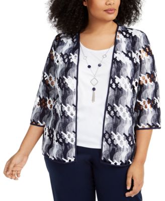macys alfred dunner plus size tops