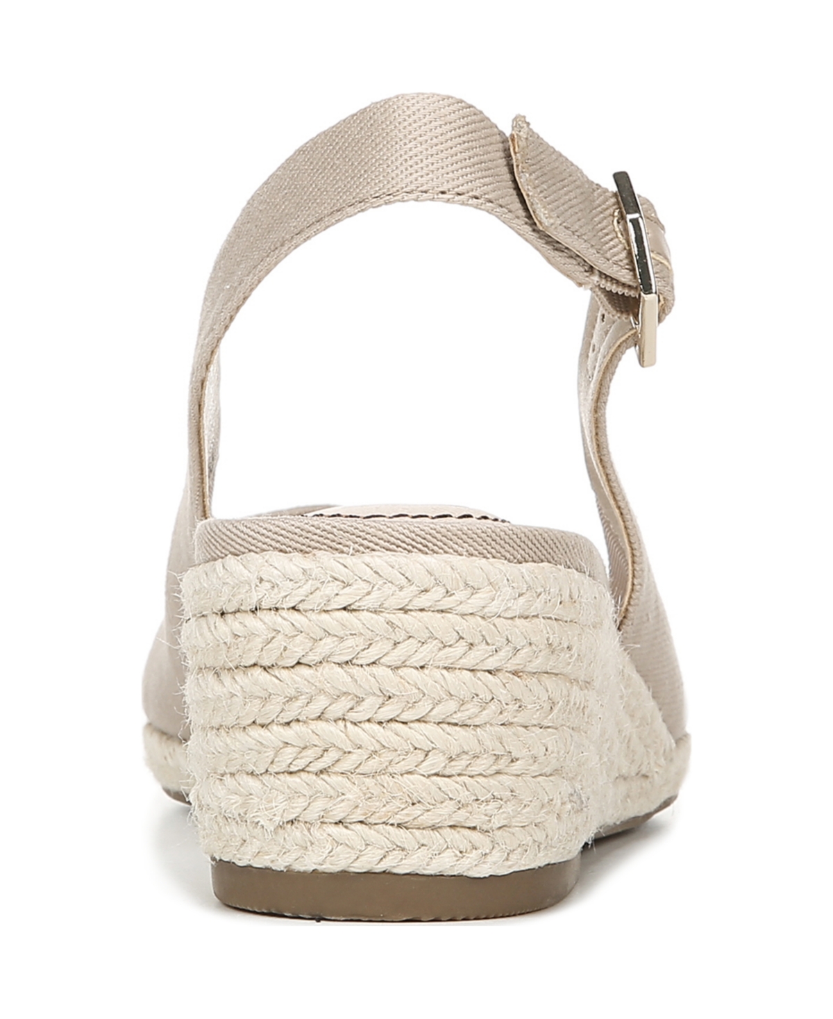 LifeStride Women's Socialite Peep Toe Slingback Espadrille Wedge Sandals
