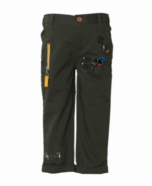 Toddler and Little Boys Flat Front Stretch Trouser
