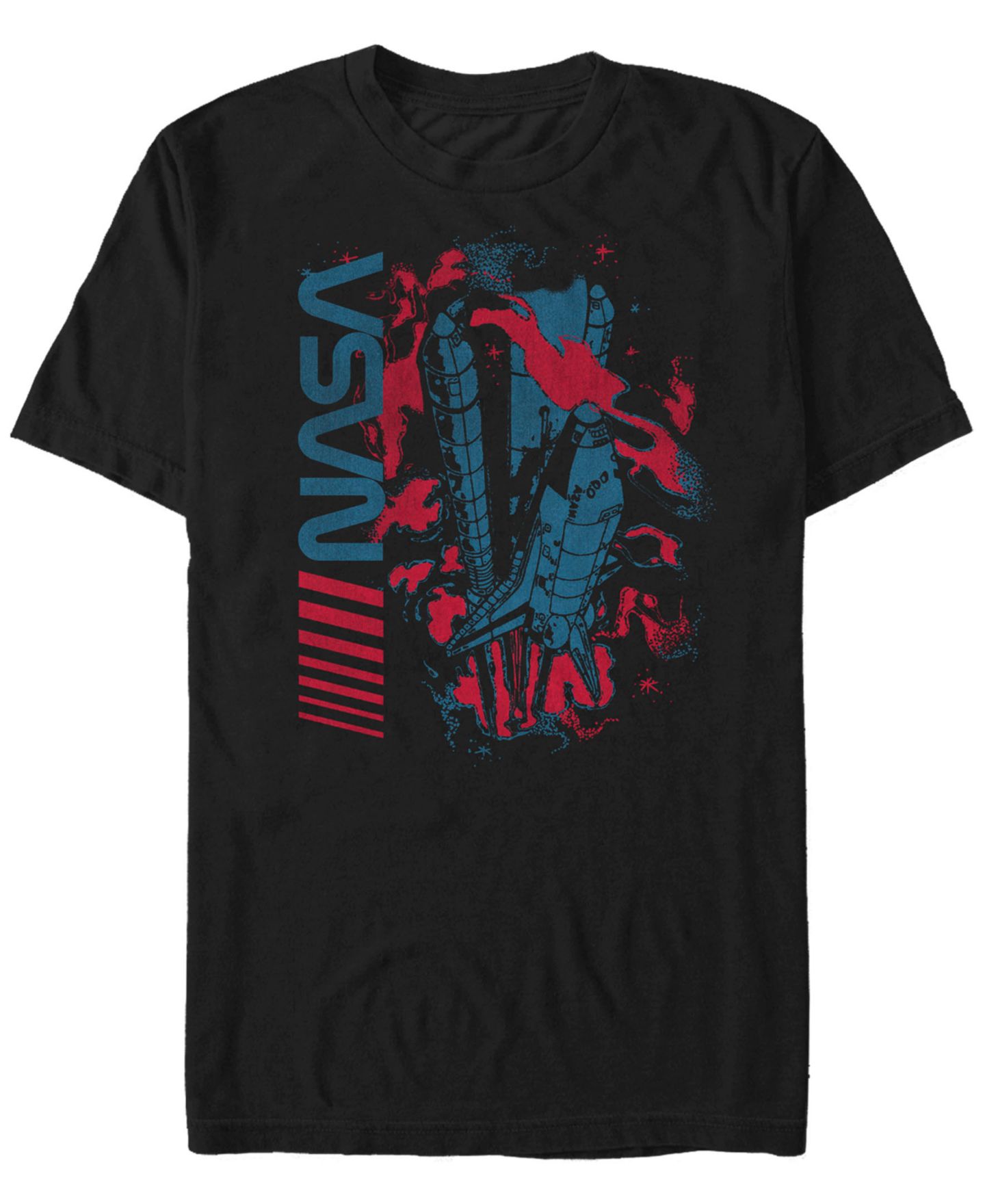 Мужская рубашка Fifth Sun NASA Rocket Launch Short Sleeve T, цвет: Чёрный — фото 1