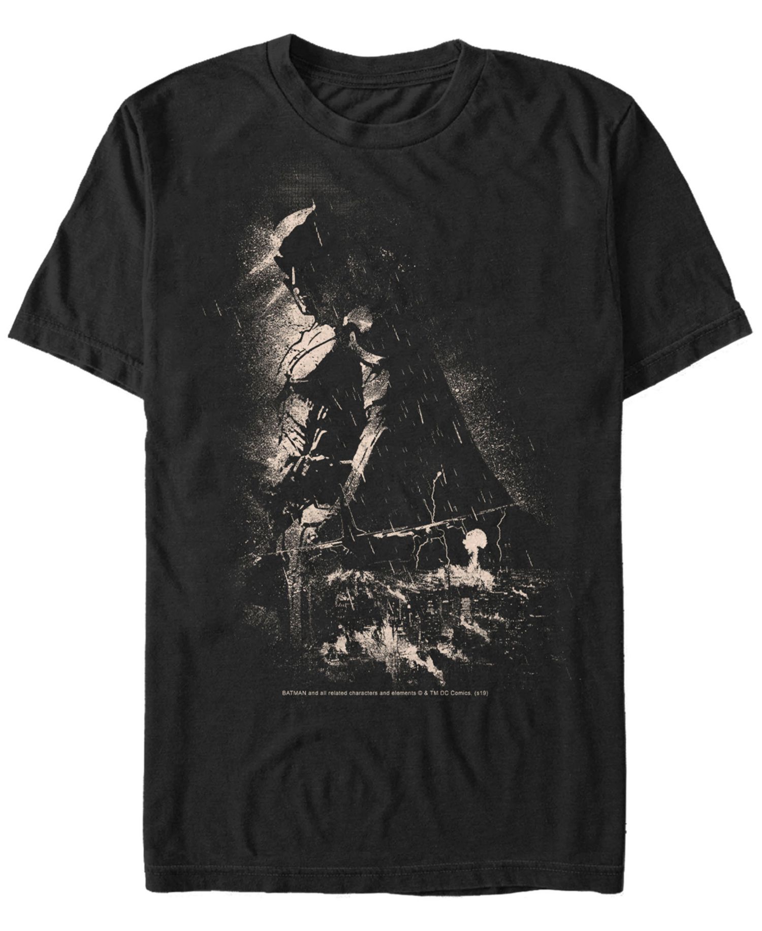 DC Men's Batman Stormy Shadows Short Sleeve T-Shirt