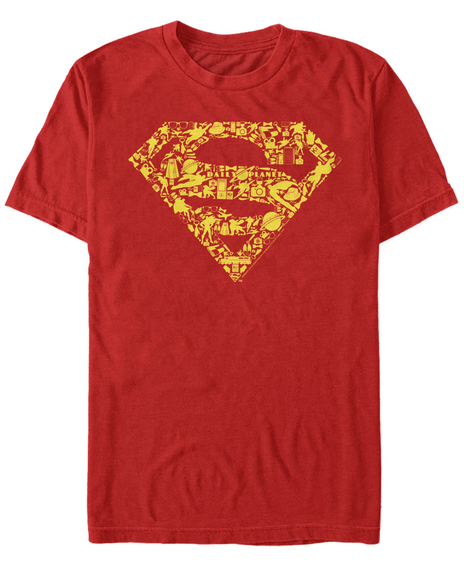 DC Men's Superman Icon Filled Logo Short Sleeve T-Shirt