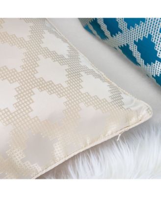 Ellie Satin Jacquard Decorative Pillow, 20" x 20"
