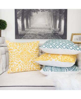 Victoria Cotton Decorative Pillow, 20" x 20"