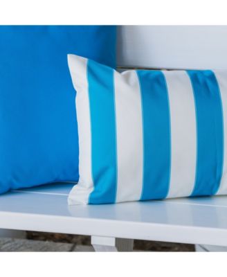 Olivia Stripe Indoor/Outdoor Decorative Pillow, 12" x 20"