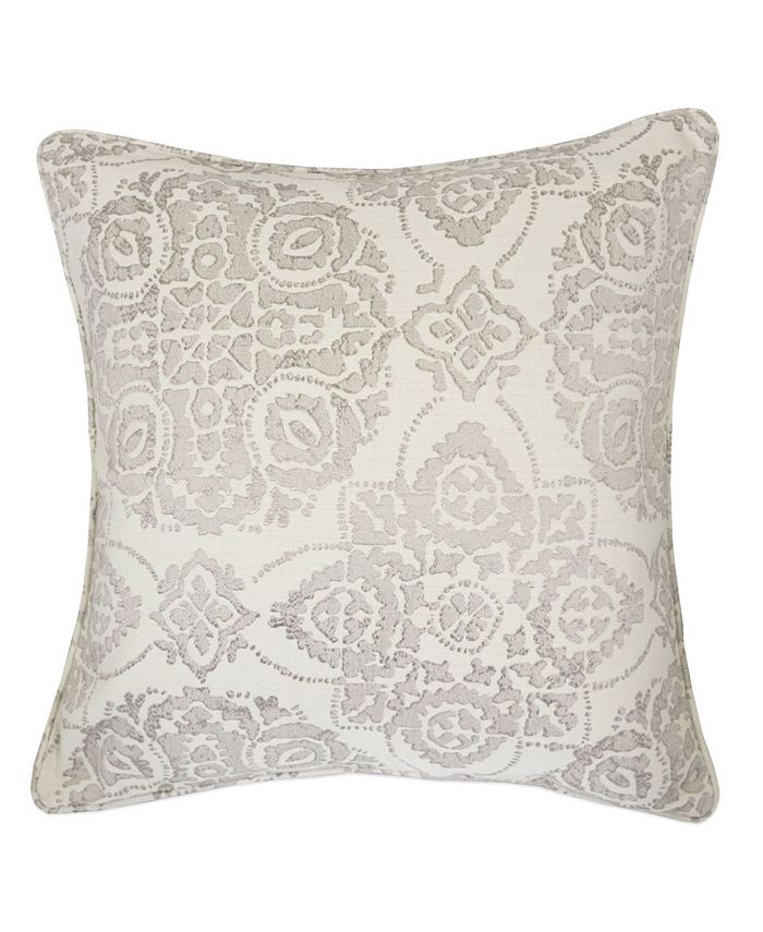 Homey Cozy Harper Jacquard Square Decorative Throw Pillow - Macy's