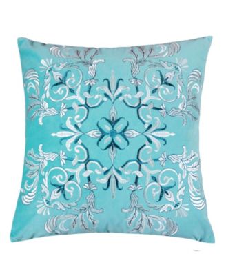 Floral Elegant Decorative Pillow, 20" x 20"