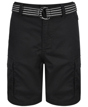 image of Ring of Fire Big Boys Cargo Shorts with Removable D-Ring Belt, Created for Macy-s