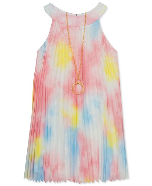 Rare Editions Toddler Girls Pleated Tie Dye Dress Reviews All