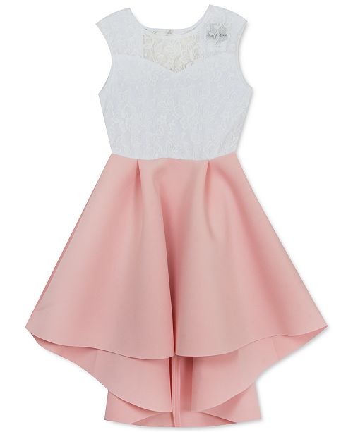 Rare Editions Big Girls Lace Scuba Dress Reviews Kids Macy S