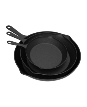 Home-complete Home - Complete Frying Pans - Set Of 3 In Black