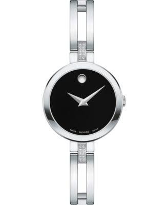 Movado Women's Swiss Esperanza Diamond (1/20 Ct. T.w.) Stainless Steel ...