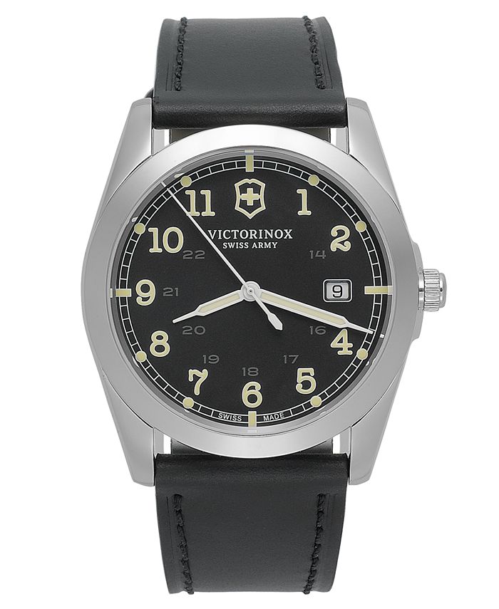 Swiss army discount watch black face