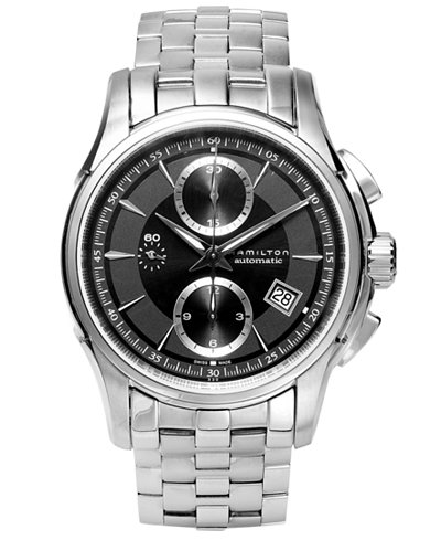 Hamilton Watch, Men's Swiss Automatic Chronograph Jazzmaster Stainless Steel Bracelet 42mm H32616133