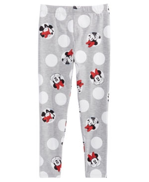 image of Disney Little Girls Minnie Mouse Dot Leggings