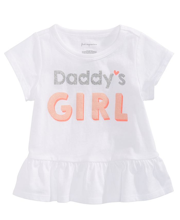 First Impressions Toddler Girls Daddy's Girl-Print Cotton T-Shirt ...