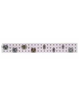 Triton Products Locboard Garden Pegboard Kit with 1 18 Gauge Steel Square Hole Pegboard and 8 Piece Lochook Assortment