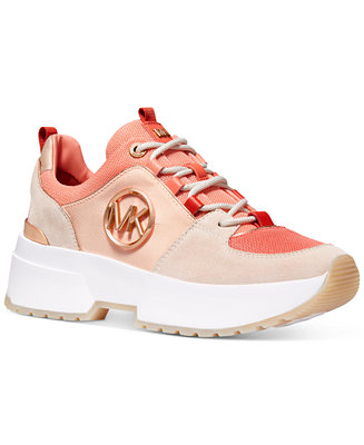 Michael Kors Cosmo Trainer Lace Up Sneakers & Reviews - Athletic Shoes ...