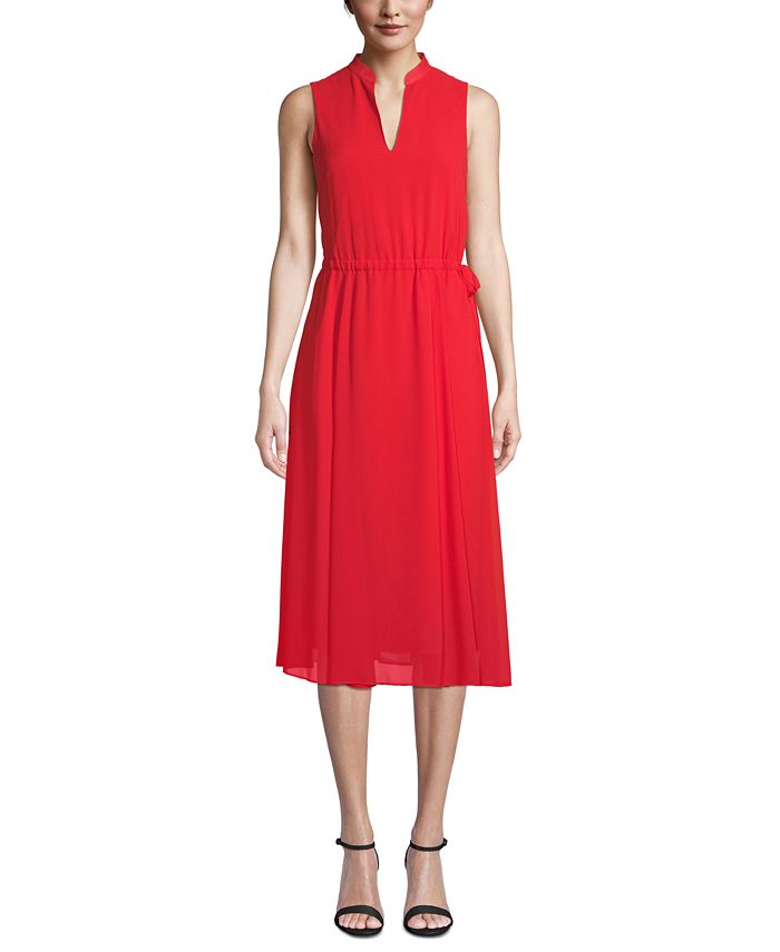 Anne klein drawstring dress store