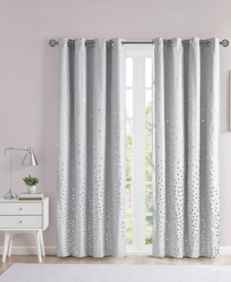 Intelligent Design - Zoey 50" x 84" Printed Metallic Blackout Curtain Panel