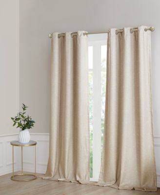 CLOSEOUT! Como Faux Silk Total Blackout Curtain Collection
