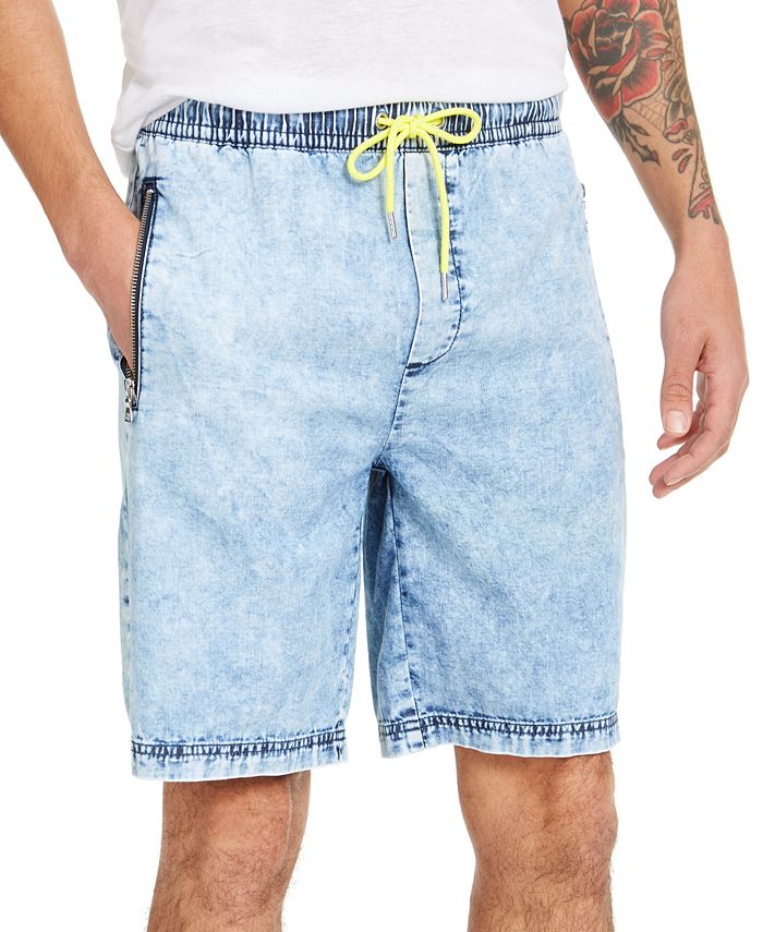 INC International Concepts INC Men's Blue Drawstring Denim Shorts ...