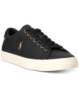 image of Polo Ralph Lauren Men-s Perforated Leather Longwood Sneaker Men-s Shoes