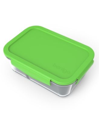 Small Divided Glass Food Storage Container