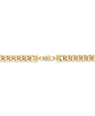 Cuban Link (11.75mm) 22 Chain in Yellow IP plated Stainless Steel (Also in Black IP and Stainless Steel)