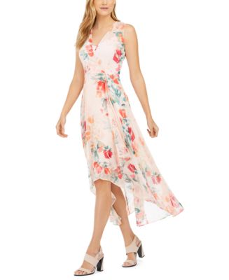 Calvin Klein Floral-Print High-Low Dress & Reviews - Dresses - Women -  Macy's