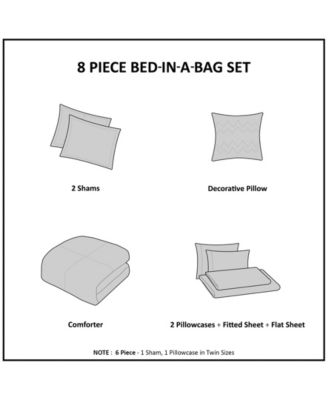 Sofia Reversible 8-Pc. Comforter Set, California King