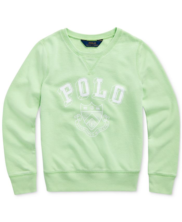 Polo Ralph Lauren Big Girls French Terry Graphic Pullover & Reviews ...