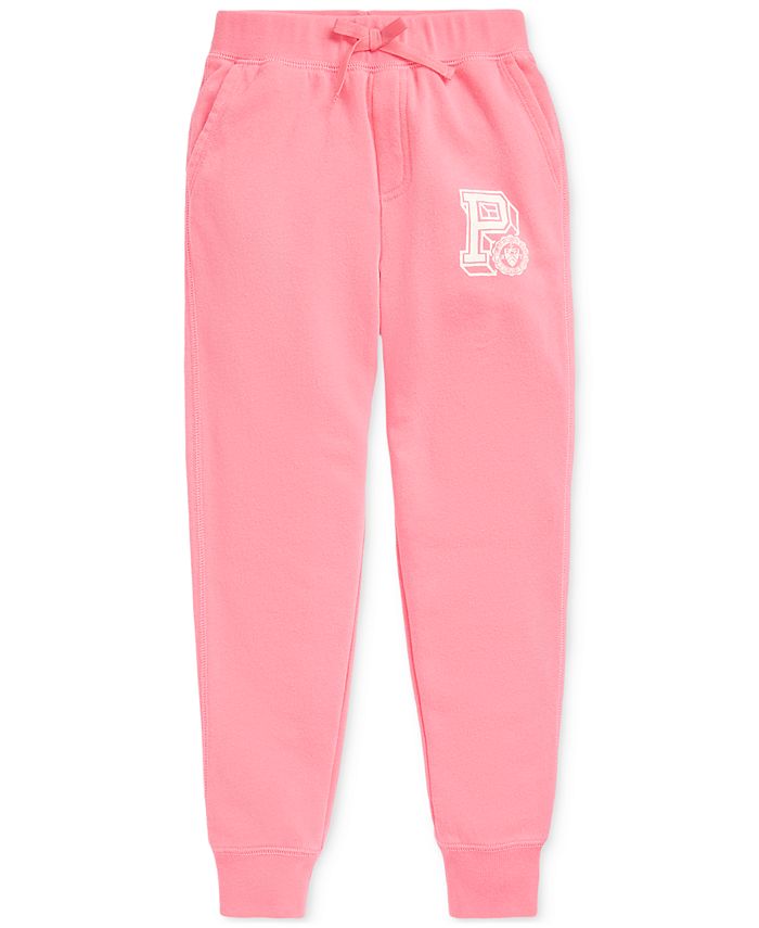 Polo Ralph Lauren Big Girls Graphic French Terry Joggers - Macy's