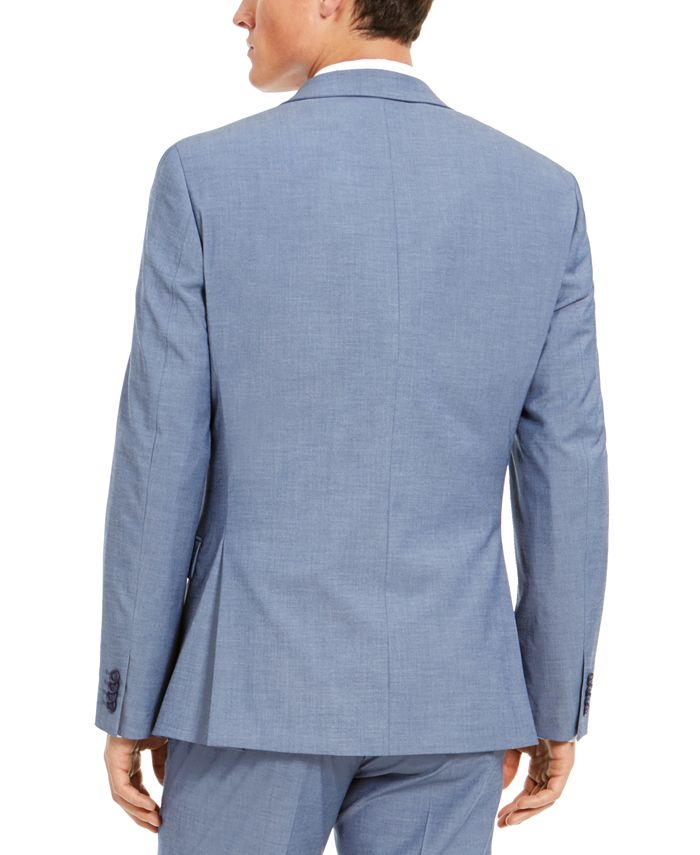 Alfani Men's Slim-Fit Stretch Light Blue Solid Suit Jacket, Created For ...